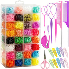 Aigee front packaging showing compact storage box and colorful mini bands for easy selection