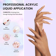 AIJIMEI used by a nail technician creating an acrylic extension with precision