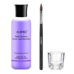 AIJIMEI bottle front view showing clear monomer and capacity benefit