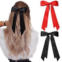Aileam black and red bows front view showing polished finish and instant styling