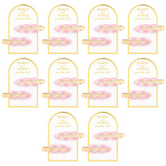 Aileam front packaging displaying pink checkered clips and gift-ready cards