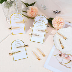 Aileam clip holding bangs in hair, practical styling and no-dent benefit