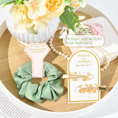 Aileam clip and scrunchie in hair demonstrating secure, photo-ready styling