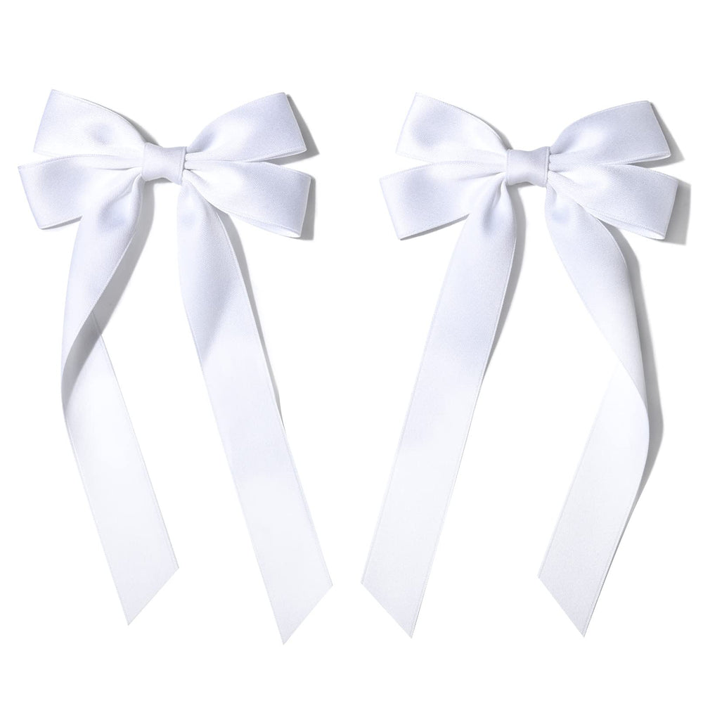 Aileam bow in lifestyle setting on girl at event adding refined charm to outfit