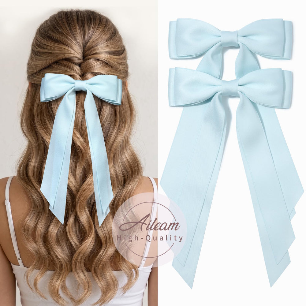 Aileam packaging two bows flatlay showing set ready for gifting