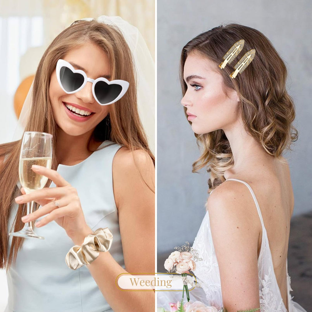 Aileam scrunchie and clip displayed on card ideal for gifting