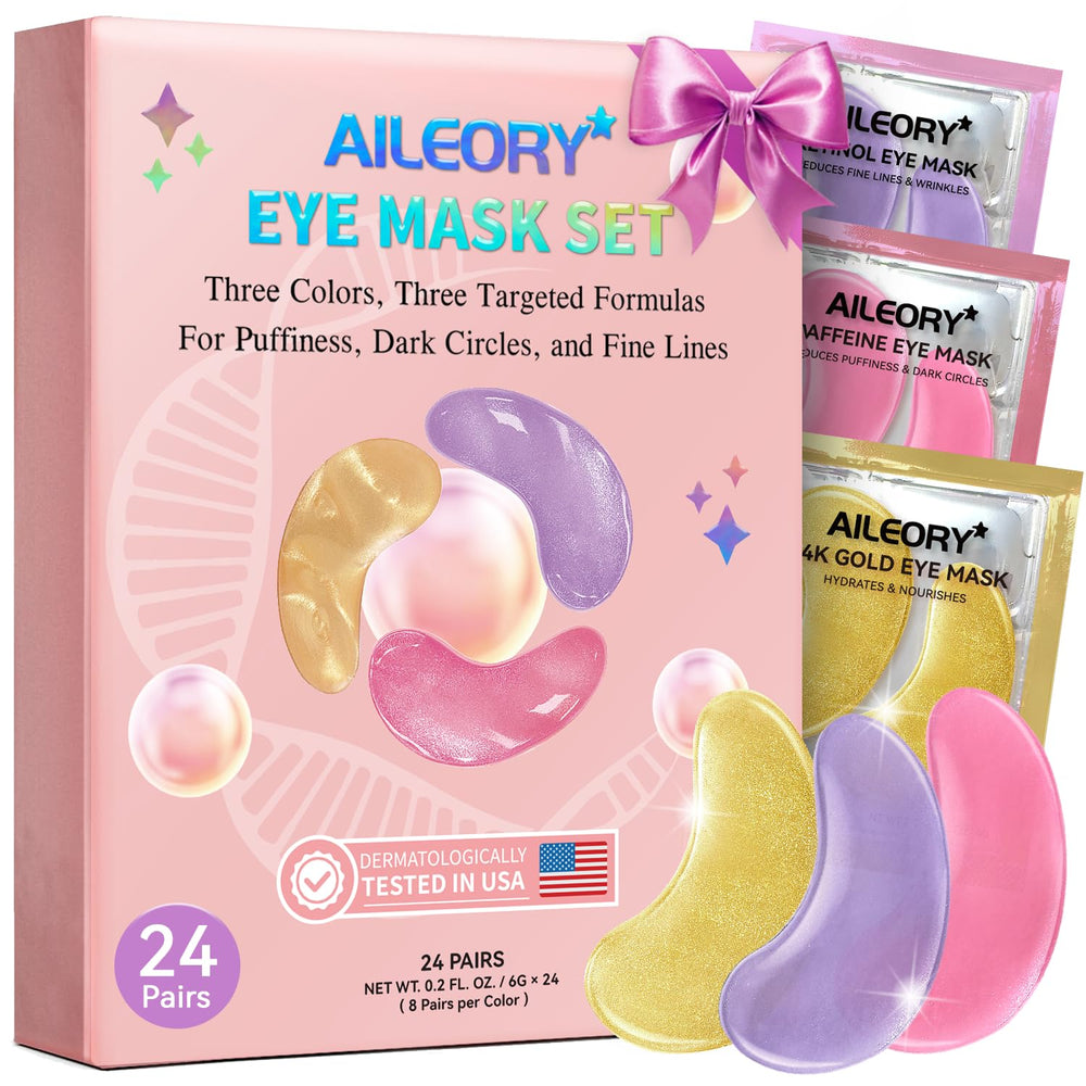 AILEORY front packaging showing 24 pairs and variant labels for convenience