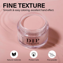 AILLSA application showing dipping step and easy lamp-free manicure benefit