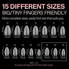 AILLSA application in-hand showing press-on use for quick at-home manicure benefit