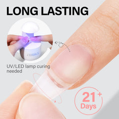 AILLSA applying to nail tip action image demonstrating quick, mess-free use