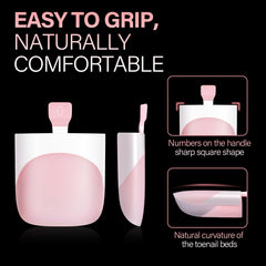 AILLSA size comparison for big toe showing 5 dedicated sizes for snug, secure fit benefit