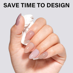 AILLSA close-up of gel tip texture demonstrating flexible, break-resistant finish