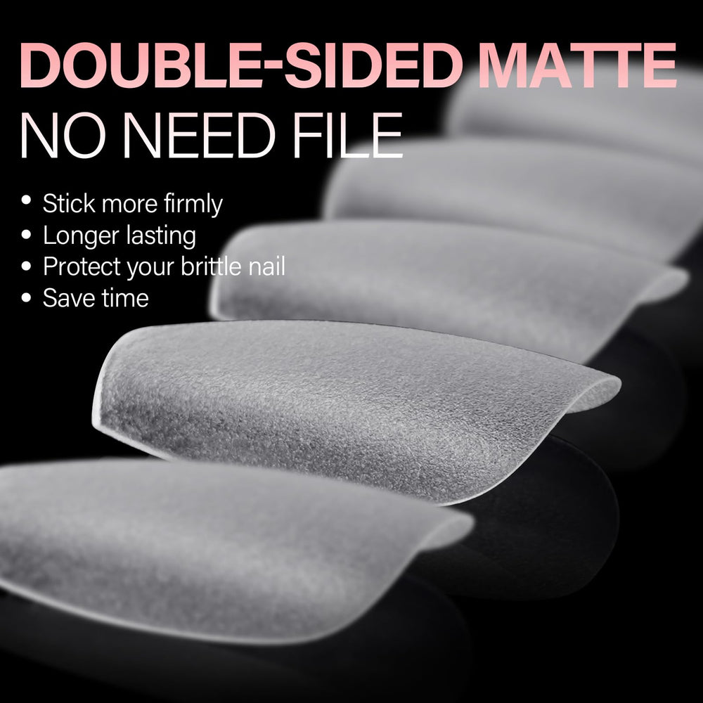 AILLSA close-up matte texture of tips highlighting smooth finish and natural look