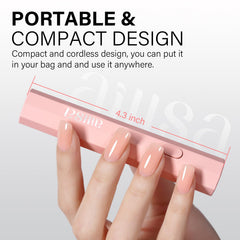 AILLSA curing a single finger demonstrating precise, quick gel drying