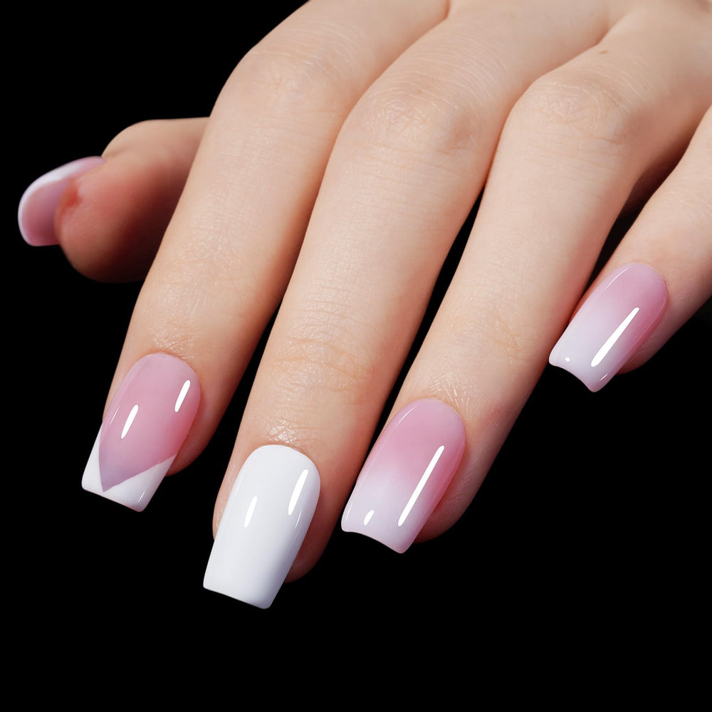 AILLSA finished matte short square nails offering natural look benefit