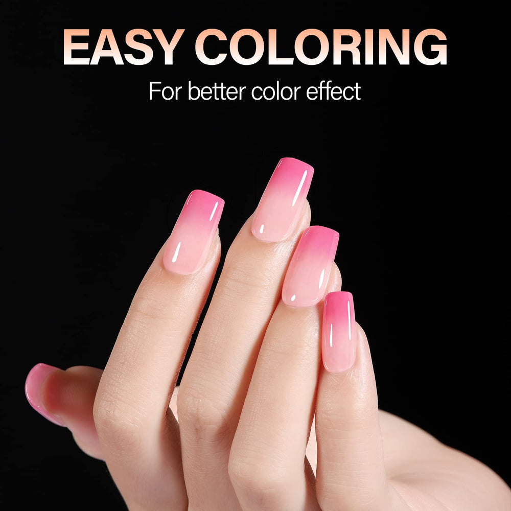 AILLSA tips applied during home DIY manicure demonstrating ease