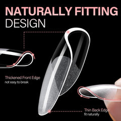 AILLSA press-on application demonstration for fast DIY manicure