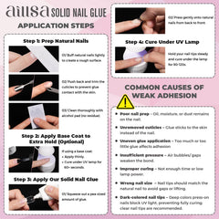 AILLSA lifestyle manicure setting showing natural finish and neat seam