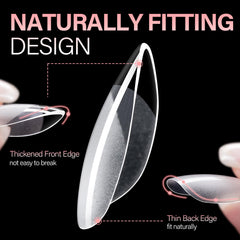 AILLSA side view demonstrating natural curvature fit for comfortable wear