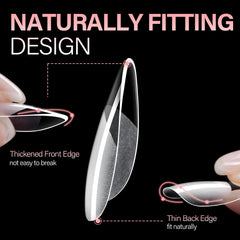 AILLSA spread of 15 sizes illustrating easy matching to natural nails