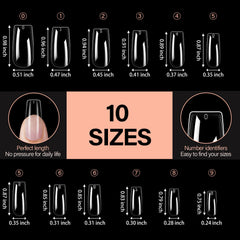 AILLSA assortment of numbered sizes in storage box for quick selection