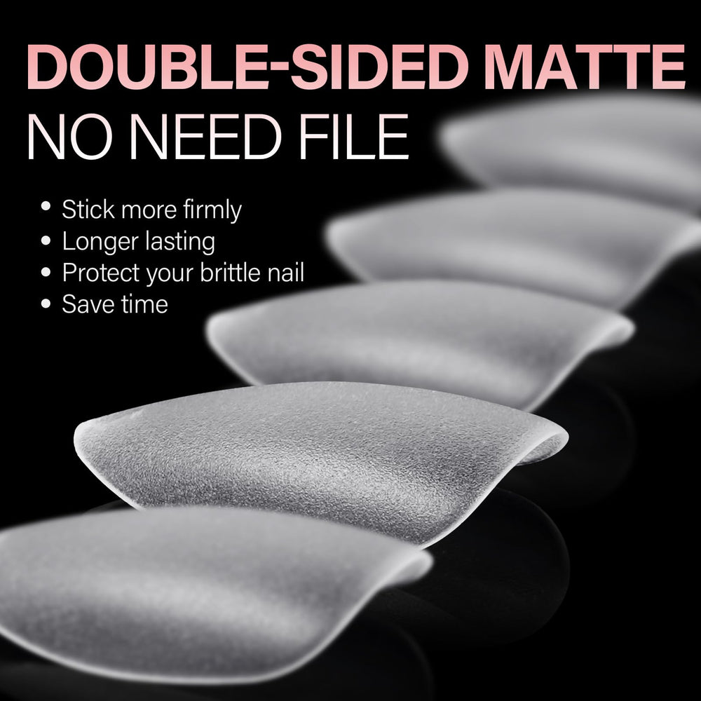 AILLSA close-up of matte frosted texture highlighting stronger adhesion benefit