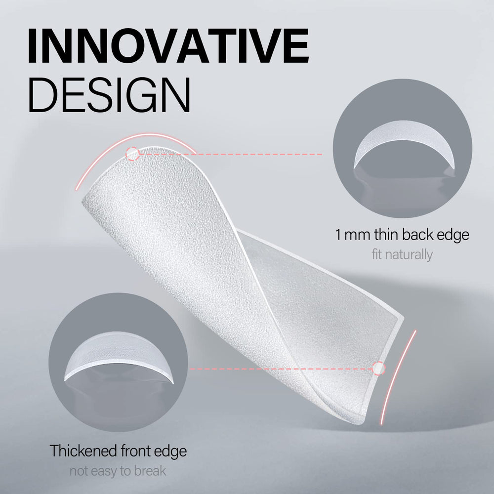 AILLSA thick front edge close-up demonstrating break-resistant protection