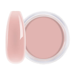 AILLSA jar front view showing translucent jelly salmon pink powder and clear labeling benefit