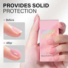 AILLSA brush applying gel demonstrating controlled shaping benefit