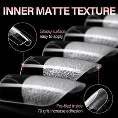 AILLSA close-up of half-matte surface texture for even polish application