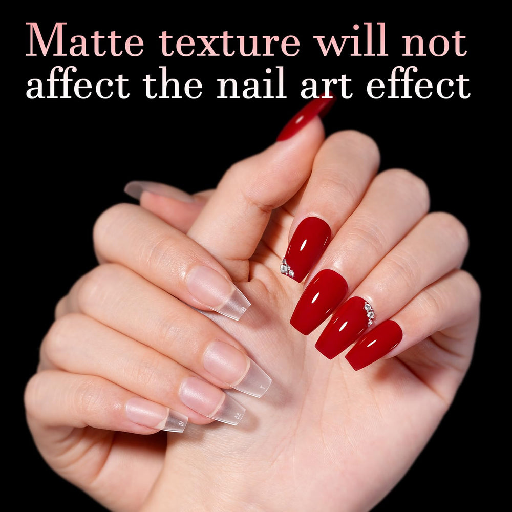AILLSA close-up of frosted matte texture for stronger glue hold