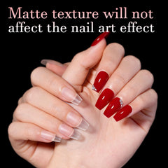 AILLSA close-up of frosted matte texture for stronger glue hold