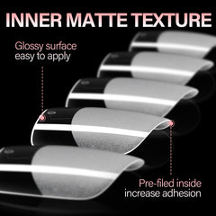 AILLSA close-up of half-matte texture improving polish grip