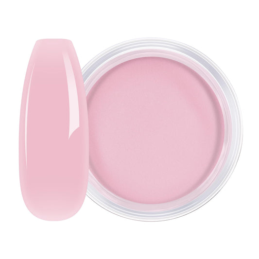 AILLSA jar front view showing sheer pink jelly powder, professional presentation benefit