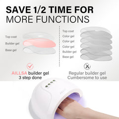 AILLSA bridal manicure lifestyle image showing long-lasting elegant look