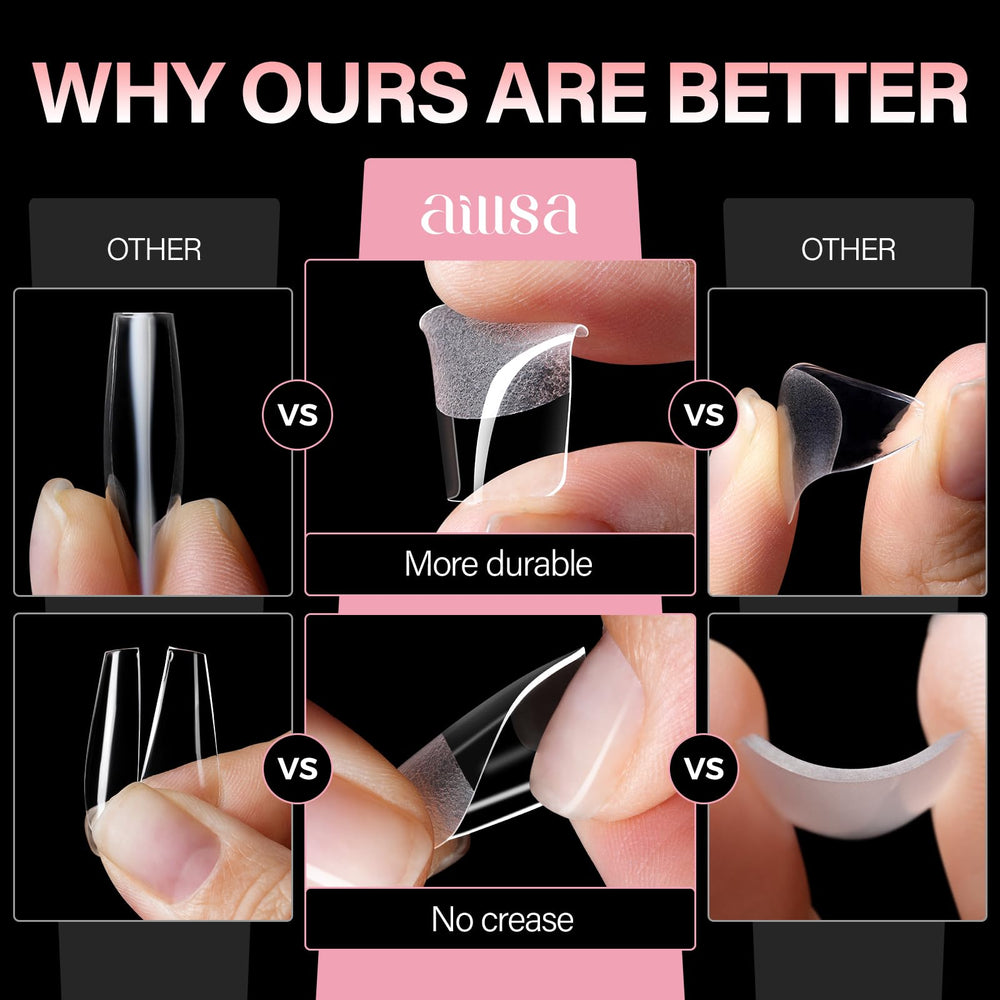 AILLSA size array displayed on fingers to choose correct fit quickly