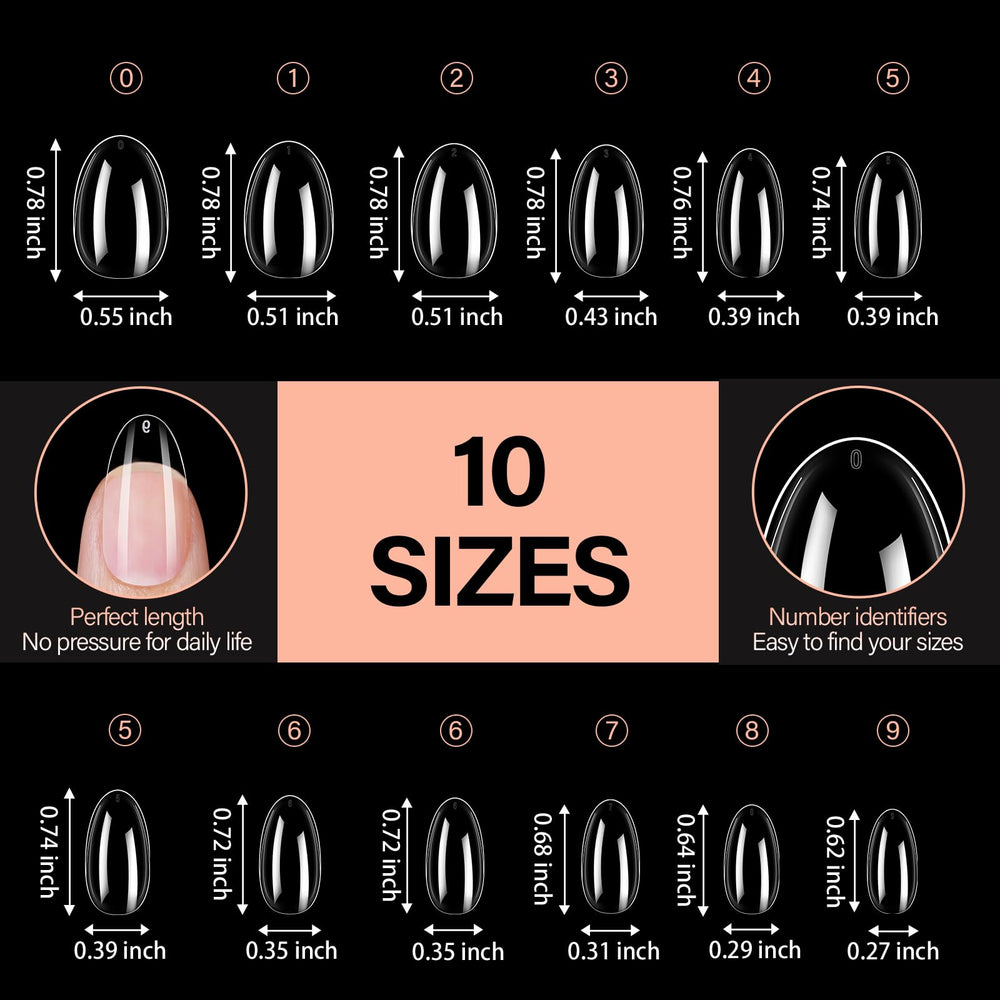 AILLSA display of numbered sizes and chart helping quick selection and correct fit benefit