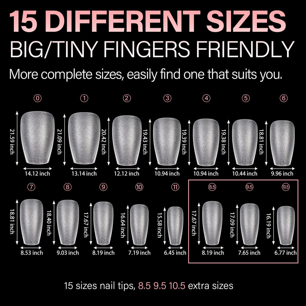 AILLSA tips applied on nails during fast at-home application