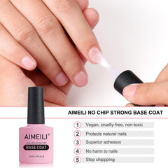 AIMEILI gel being cured under LED lamp showing fast hardening and shine