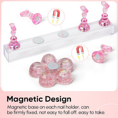 AIMEILI magnetic post close-up highlighting secure hold benefit