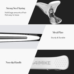 AIMIKE clip in hand illustrating size and easy one-handed operation benefit
