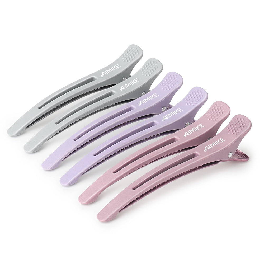 AIMIKE front view of Morandi-colored clip set showing professional look and grip