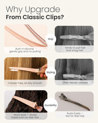 AIMIKE clip holding a large section during blow-drying for control