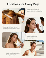 AIMIKE clips used in salon styling showing professional, tidy sectioning