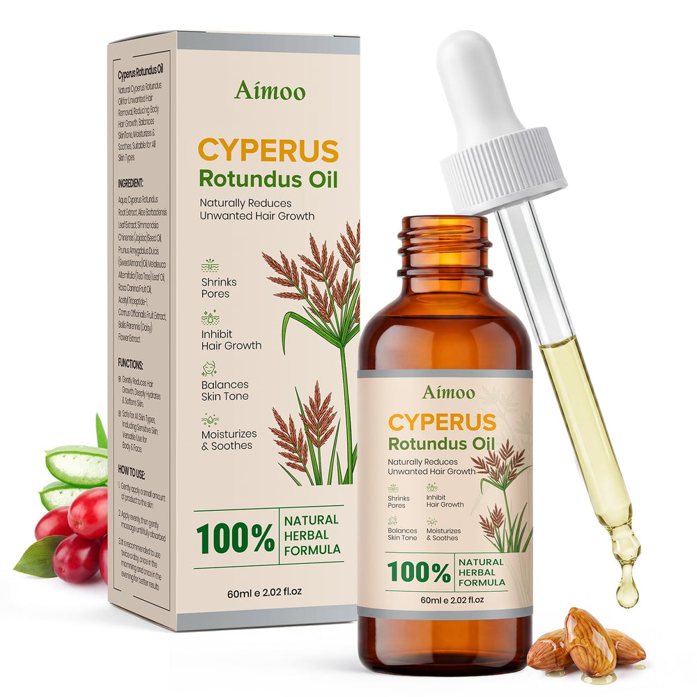 Aimoo bottle front view showing clean label and 60ml size benefit