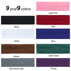 Ainitops flat-lay of nine colorful bands illustrating outfit matching options