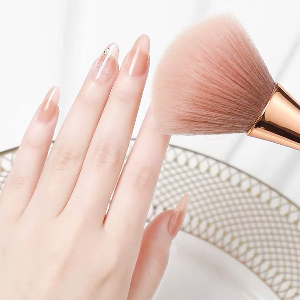 Ainvhh large brush applying blush for even powder distribution benefit