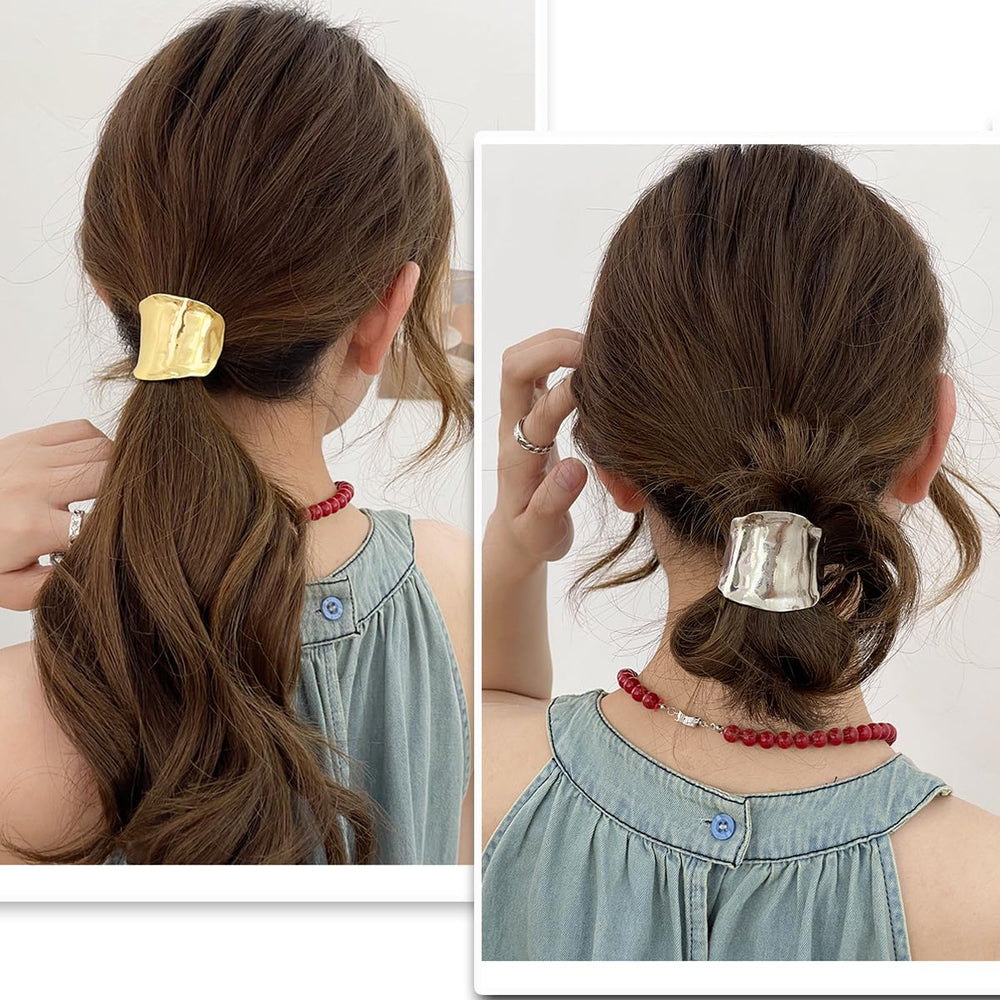 Ainvhh cuff beside a hair elastic showing compact 1.96-inch scale advantage