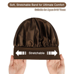 Aiphamy wide band detail illustrating secure comfortable fit for kids