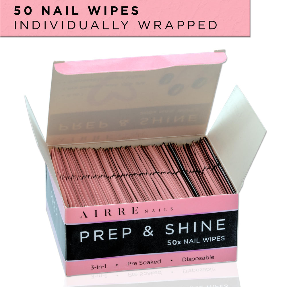 AIRRE NAILS used during salon manicure demonstrating clean prep and adhesion improvement
